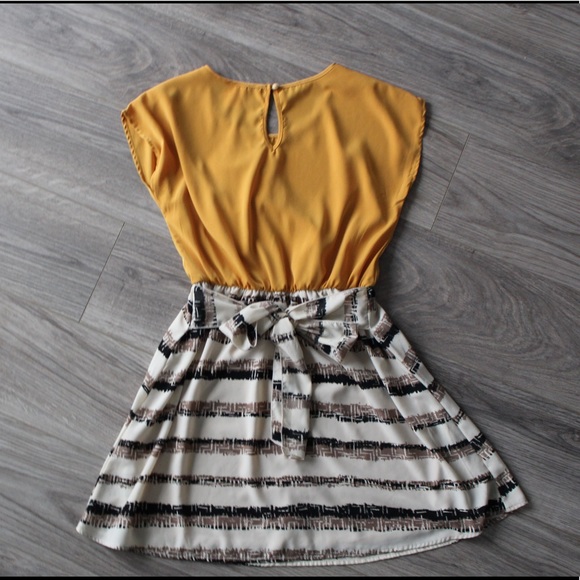 MUSTARD TOP DRESS - Picture 6 of 8